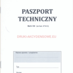 paszport techniczny